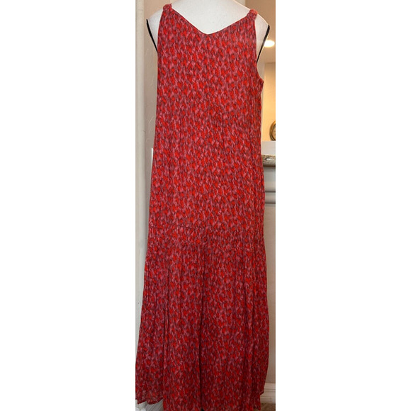 Joie Bondi Sleeveless Maxi Dress Red Animal Print MSRP $248 Medium 8-10 - Picture 6 of 8